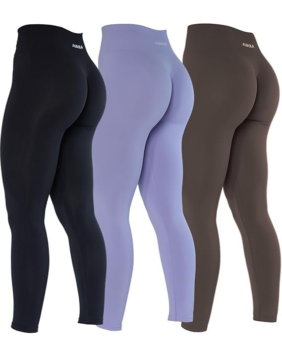 AUROLA Dream Collection Workout Leggings for Women High Waist Seamless Scrunch Athletic Running Gym Fitness Active Pants