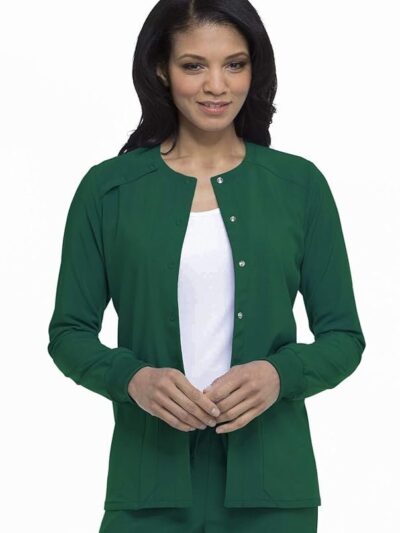 Dickies EDS Essentials Women Warm Up Scrubs Jacket Snap Front DK305